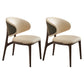 Open Back Solid Wood and Upholstered Contemporary Dining Chairs 2 Piece Set Clearhalo 'Dining Chairs' 'Dining Tables & Seating' 'dining_chair' 'furn' 'furn_dining_chair' 'Furniture' 'Kitchen & Dining Furniture' 7763474