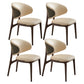 Open Back Solid Wood and Upholstered Contemporary Dining Chairs 4 Piece Set Clearhalo 'Dining Chairs' 'Dining Tables & Seating' 'dining_chair' 'furn' 'furn_dining_chair' 'Furniture' 'Kitchen & Dining Furniture' 7763475