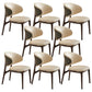 Open Back Solid Wood and Upholstered Contemporary Dining Chairs 8 Piece Set Clearhalo 'Dining Chairs' 'Dining Tables & Seating' 'dining_chair' 'furn' 'furn_dining_chair' 'Furniture' 'Kitchen & Dining Furniture' 7763479