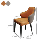 Contemporary Style Parsons Upholstered Dining Arm Chair for Home Clearhalo 'Dining Chairs' 'Dining Tables & Seating' 'dining_chair' 'furn' 'furn_dining_chair' 'Furniture' 'Kitchen & Dining Furniture' 7763506