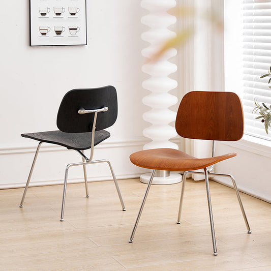 Silla lateral de comedor de madera de estilo contemporáneo para el hogar para el hogar