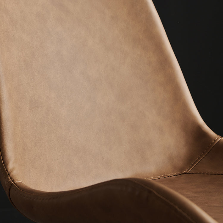 Sillas de comedor modernas de metal y cuero sintética para la cocina