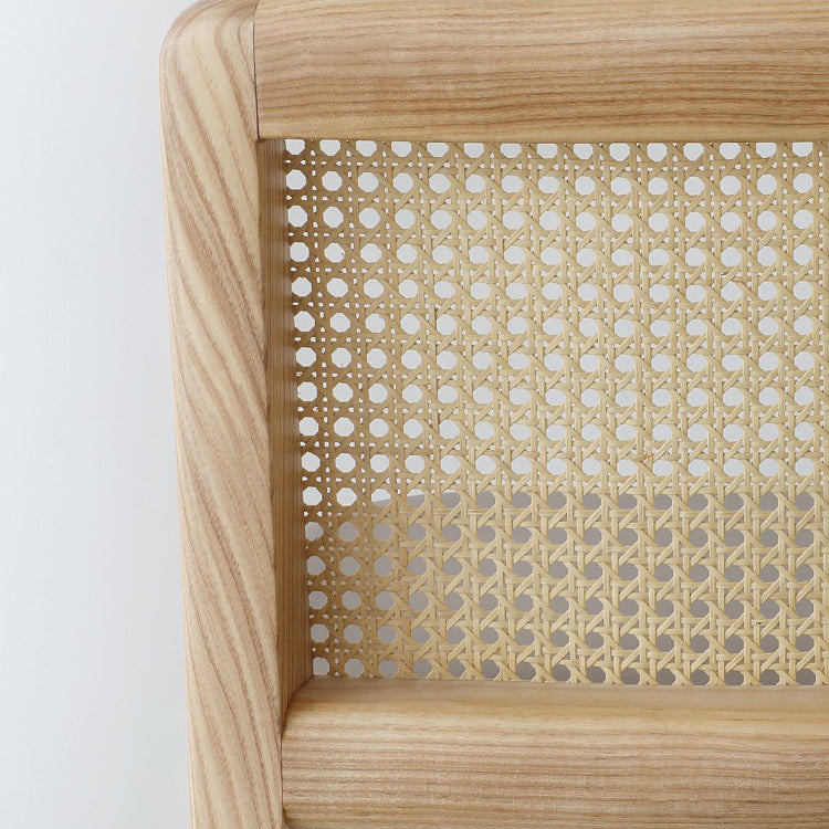 Tabouret de bar rembourré sans bras contemporain avec base en bois massif