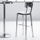 Contemporary 43" Height Metal Backrest Counter Stool in Silver Clearhalo 'Bar Furniture' 'Bar Stools' 'bar_stools' 'furn' 'furn_bar_stools' 'Furniture' 'Kitchen & Dining Furniture' 7763664