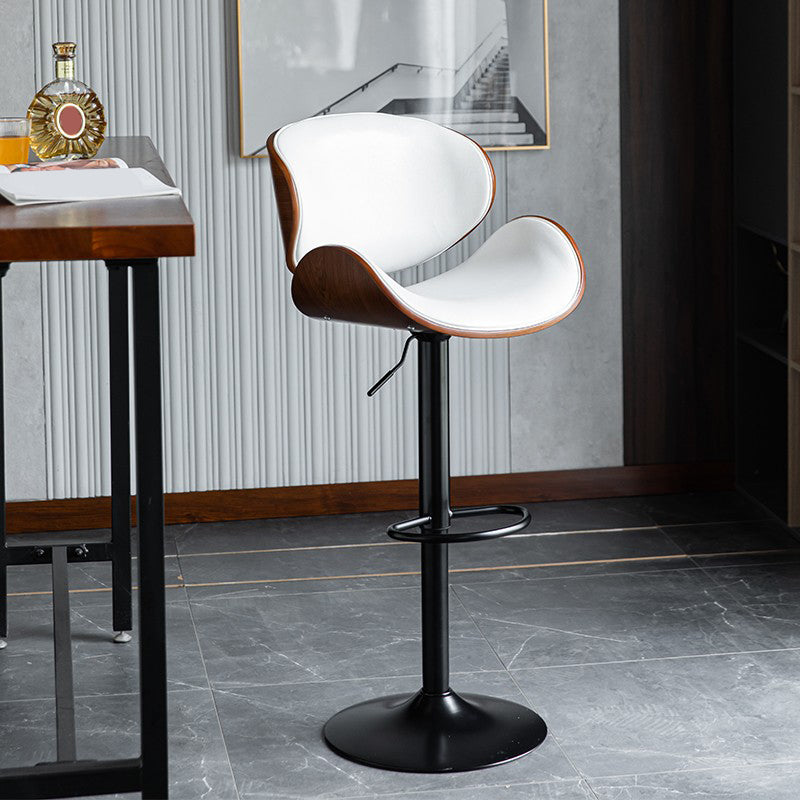 Eigentijdse verstelbare hoogte draaikrukje bark ontlasting met voetsteun