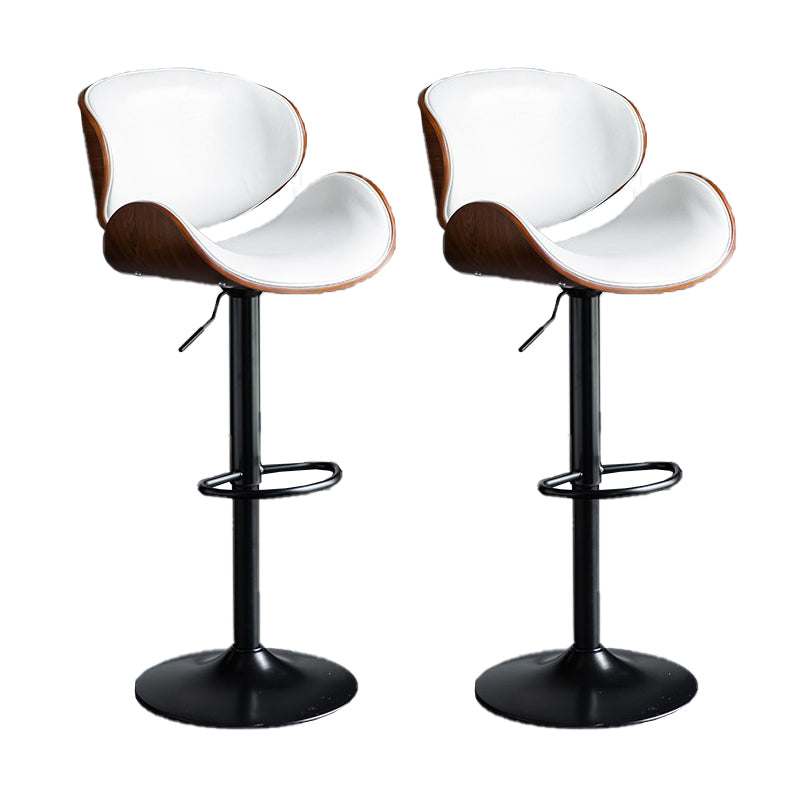 Eigentijdse verstelbare hoogte draaikrukje bark ontlasting met voetsteun