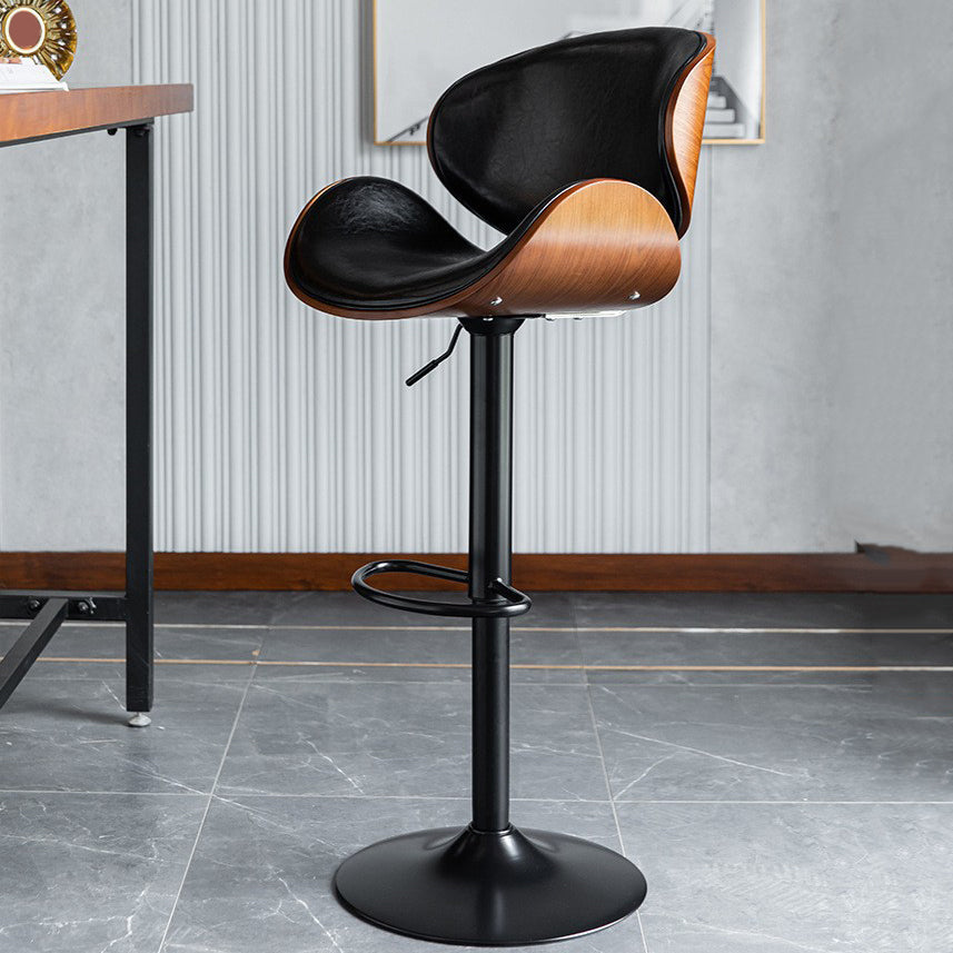 Eigentijdse verstelbare hoogte draaikrukje bark ontlasting met voetsteun