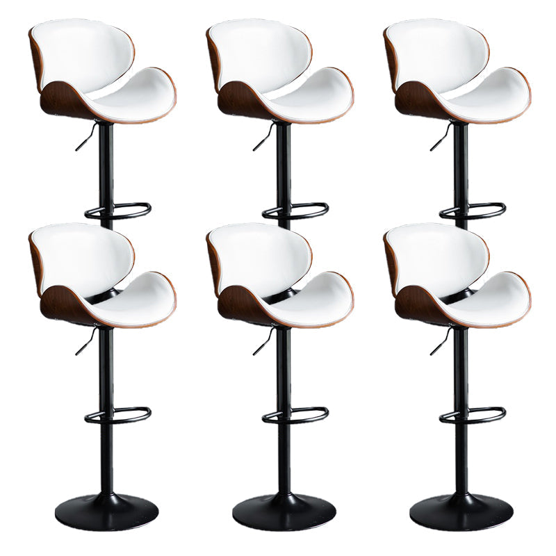 Eigentijdse verstelbare hoogte draaikrukje bark ontlasting met voetsteun