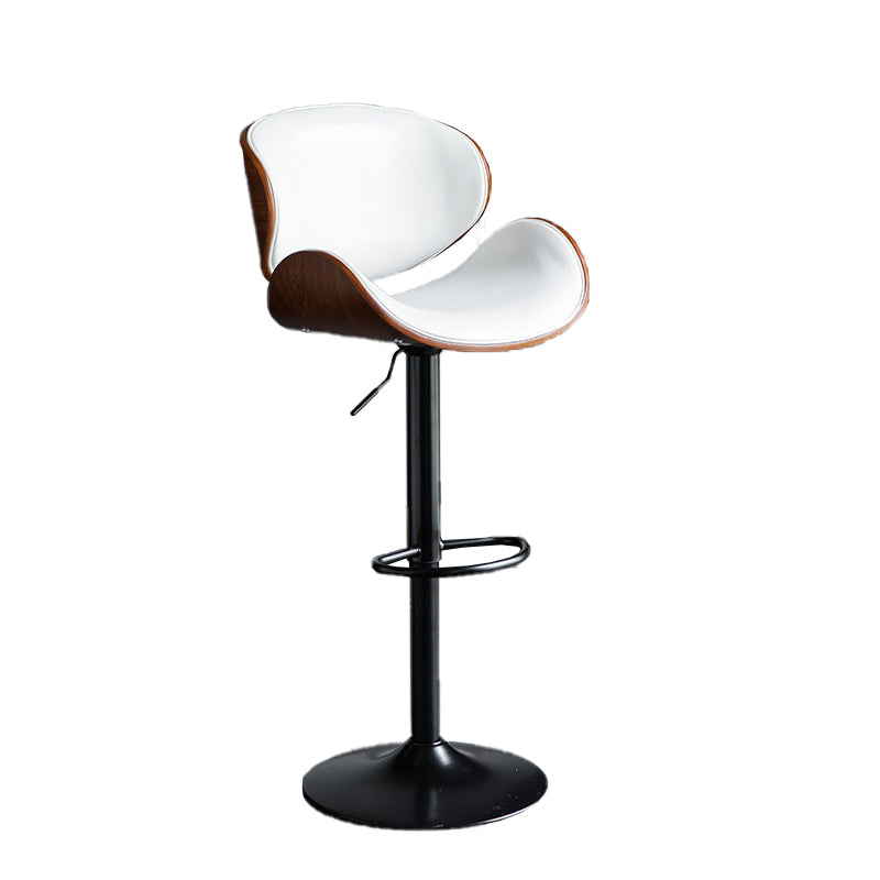 Eigentijdse verstelbare hoogte draaikrukje bark ontlasting met voetsteun