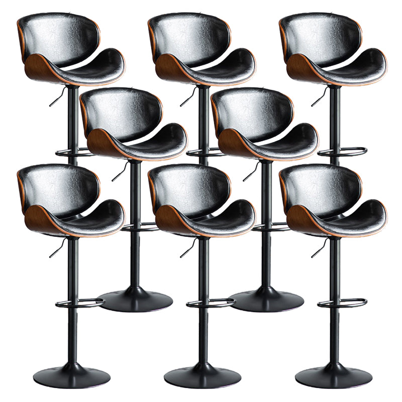 Eigentijdse verstelbare hoogte draaikrukje bark ontlasting met voetsteun