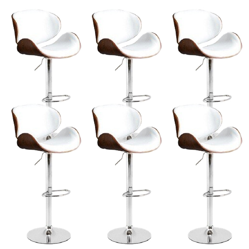 Eigentijdse verstelbare hoogte draaikrukje bark ontlasting met voetsteun