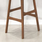 Taburete de bar con tapizado contemporáneo de 41.34 "con base de madera maciza