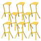 Contemporary Style Backless Plastic Stackable Bar Stool for Home Yellow 8 Piece Set Clearhalo 'Bar Furniture' 'Bar Stools' 'bar_stools' 'furn' 'furn_bar_stools' 'Furniture' 'Kitchen & Dining Furniture' 7763798