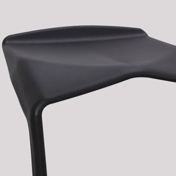 Contemporary Style Backless Plastic Stackable Bar Stool for Home Clearhalo 'Bar Furniture' 'Bar Stools' 'bar_stools' 'furn' 'furn_bar_stools' 'Furniture' 'Kitchen & Dining Furniture' 7763799