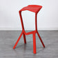 Contemporary Style Backless Plastic Stackable Bar Stool for Home Red 1 Piece Clearhalo 'Bar Furniture' 'Bar Stools' 'bar_stools' 'furn' 'furn_bar_stools' 'Furniture' 'Kitchen & Dining Furniture' 7763800