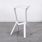 Contemporary Style Backless Plastic Stackable Bar Stool for Home White 1 Piece Clearhalo 'Bar Furniture' 'Bar Stools' 'bar_stools' 'furn' 'furn_bar_stools' 'Furniture' 'Kitchen & Dining Furniture' 7763814