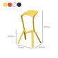 Contemporary Style Backless Plastic Stackable Bar Stool for Home Clearhalo 'Bar Furniture' 'Bar Stools' 'bar_stools' 'furn' 'furn_bar_stools' 'Furniture' 'Kitchen & Dining Furniture' 7763819