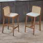 Contemporary Style Low Back Solid Wood Armless Bar Stool for Home Clearhalo 'Bar Furniture' 'Bar Stools' 'bar_stools' 'furn' 'furn_bar_stools' 'Furniture' 'Kitchen & Dining Furniture' 7763820