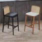 Contemporary Style Low Back Solid Wood Armless Bar Stool for Home Clearhalo 'Bar Furniture' 'Bar Stools' 'bar_stools' 'furn' 'furn_bar_stools' 'Furniture' 'Kitchen & Dining Furniture' 7763825