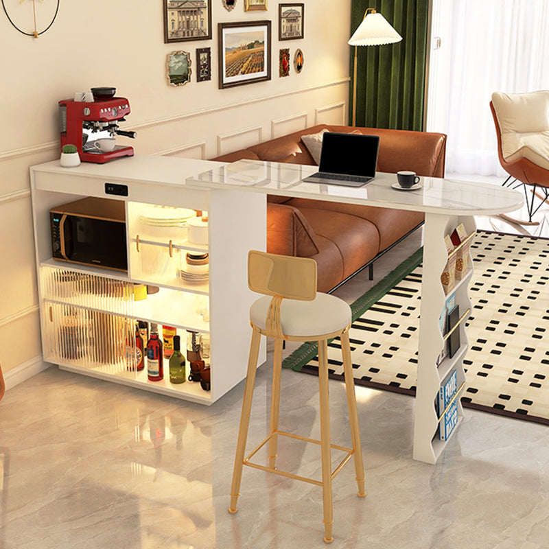 Pièces contemporaines 1/2 pièces Table de bar en pierre pour le salon