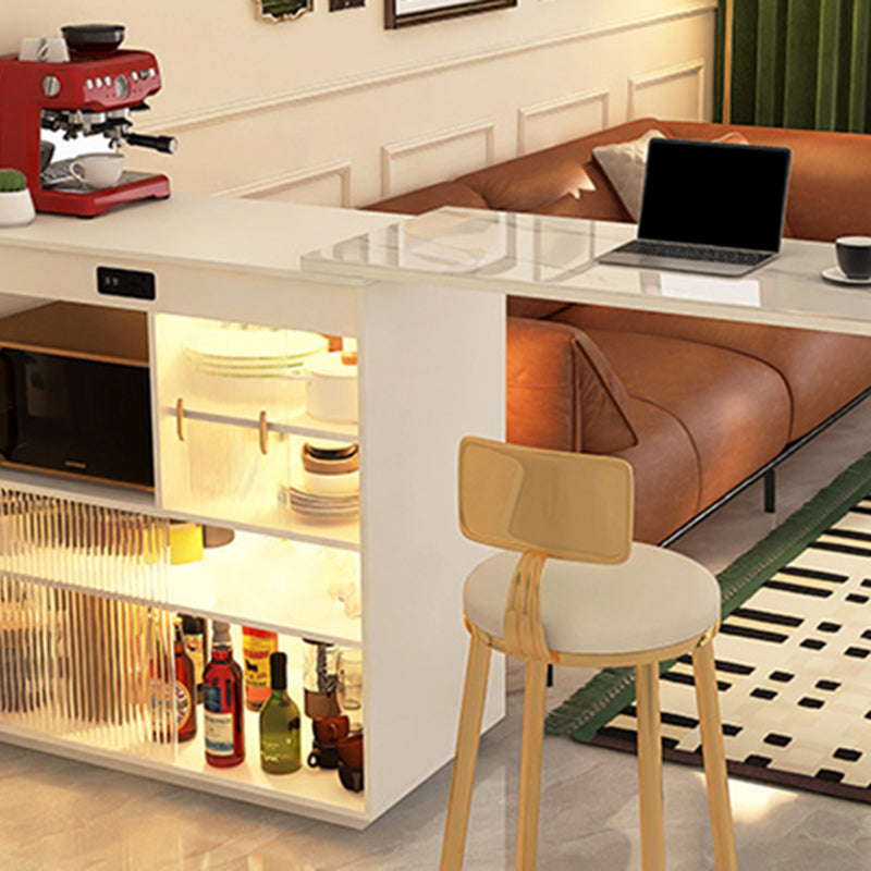 Pièces contemporaines 1/2 pièces Table de bar en pierre pour le salon