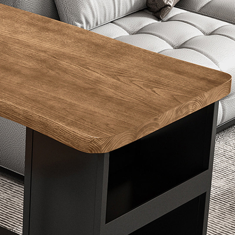 Brown Pine Wood 1/2/3 Pcs Bar Table Set with Wooden Stools for Home