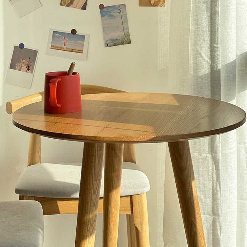 Contemporary Style Solid Wood Round Bar Dining Table for Home Clearhalo 'Bar Furniture' 'Bar Tables' 'bar_tables' 'furn' 'furn_bar_tables' 'Furniture' 'Kitchen & Dining Furniture' 7763973