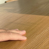 Tavolo da pranzo rotondo in legno solido in stile contemporaneo per casa