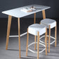 Modern Style Wooden Top Rectangle 4 Legs Bar Dining Table for Home Clearhalo 'Bar Furniture' 'Bar Tables' 'bar_tables' 'furn' 'furn_bar_tables' 'Furniture' 'Kitchen & Dining Furniture' 7763980
