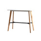 Modern Style Wooden Top Rectangle 4 Legs Bar Dining Table for Home White Without Chairs Clearhalo 'Bar Furniture' 'Bar Tables' 'bar_tables' 'furn' 'furn_bar_tables' 'Furniture' 'Kitchen & Dining Furniture' 7763984