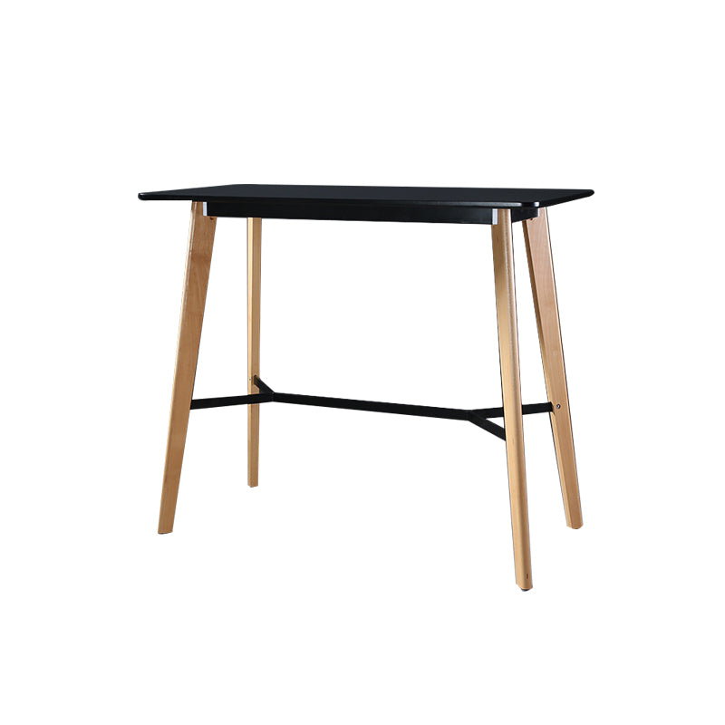 Modern Style Wooden Top Rectangle 4 Legs Bar Dining Table for Home Clearhalo 'Bar Furniture' 'Bar Tables' 'bar_tables' 'furn' 'furn_bar_tables' 'Furniture' 'Kitchen & Dining Furniture' 7763987