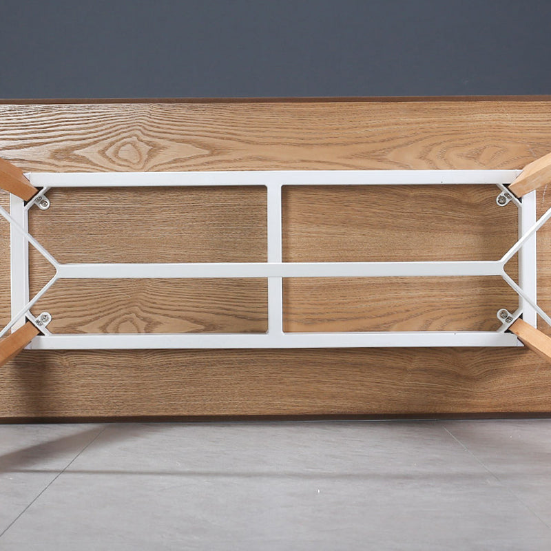Modern Style Wooden Top Rectangle 4 Legs Bar Dining Table for Home Clearhalo 'Bar Furniture' 'Bar Tables' 'bar_tables' 'furn' 'furn_bar_tables' 'Furniture' 'Kitchen & Dining Furniture' 7763988