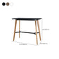 Modern Style Wooden Top Rectangle 4 Legs Bar Dining Table for Home Clearhalo 'Bar Furniture' 'Bar Tables' 'bar_tables' 'furn' 'furn_bar_tables' 'Furniture' 'Kitchen & Dining Furniture' 7763993