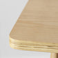 Modern Style Square Solid Wood Footrest Top Bar Dining Table for Home