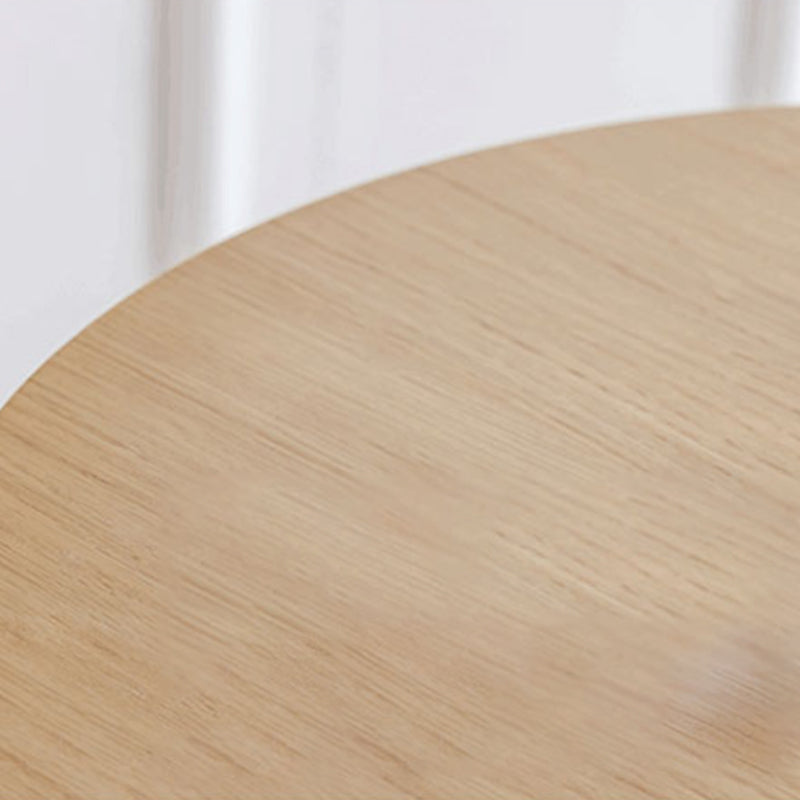 Eigentijdse ronde massief houten bar-eettafel voor thuisgebruik