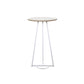 Mesa de comedor con barra superior de madera redonda de estilo contemporáneo para uso doméstico