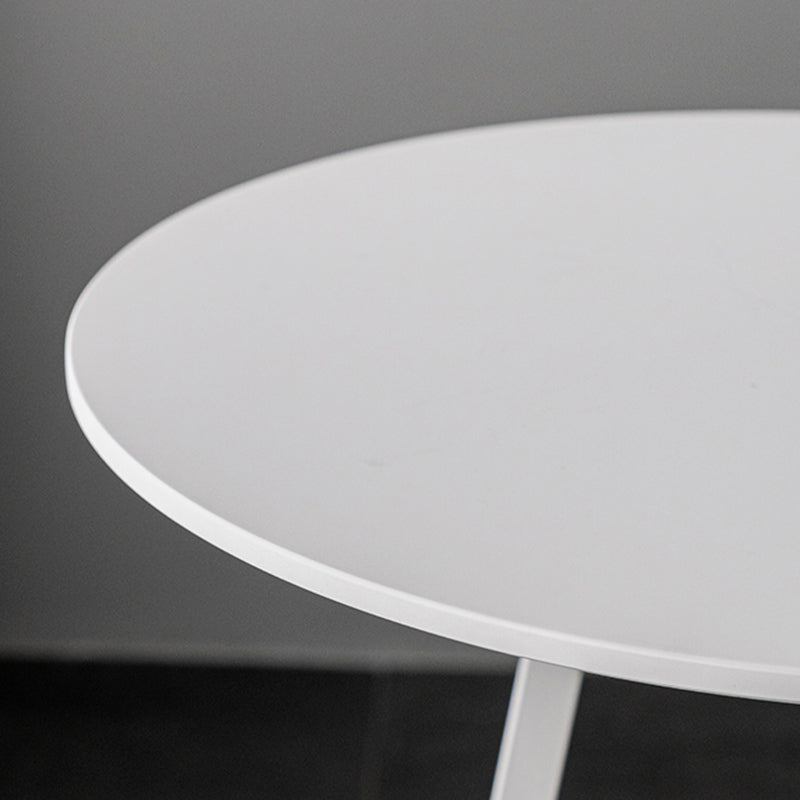 Mesa de comedor con barra superior de madera redonda de estilo contemporáneo para uso doméstico
