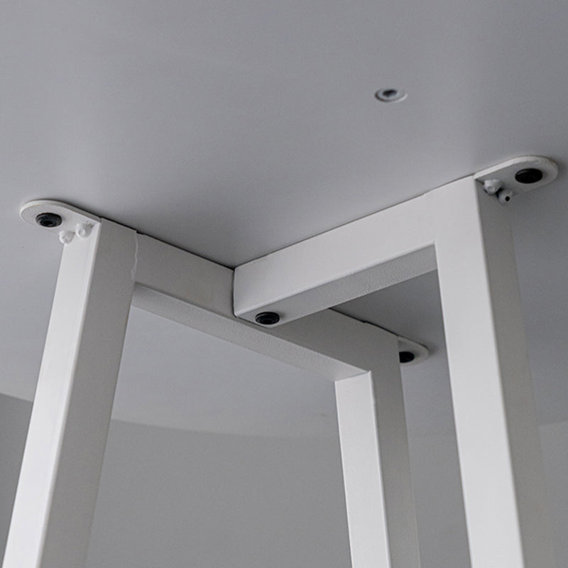 Mesa de comedor con barra superior de madera redonda de estilo contemporáneo para uso doméstico