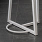 Mesa de comedor con barra superior de madera redonda de estilo contemporáneo para uso doméstico