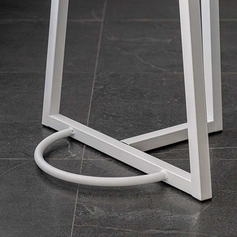 Mesa de comedor con barra superior de madera redonda de estilo contemporáneo para uso doméstico