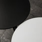 Mesa de comedor con barra superior de madera redonda de estilo contemporáneo para uso doméstico