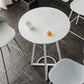 Mesa de comedor con barra superior de madera redonda de estilo contemporáneo para uso doméstico
