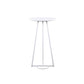 Contemporary Wood Top Round Bar Dining Table with Metal Base White Without Chairs Clearhalo 'Bar Furniture' 'Bar Tables' 'bar_tables' 'furn' 'furn_bar_tables' 'Furniture' 'Kitchen & Dining Furniture' 7764037