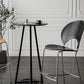 Contemporary Wood Top Round Bar Dining Table with Metal Base Clearhalo 'Bar Furniture' 'Bar Tables' 'bar_tables' 'furn' 'furn_bar_tables' 'Furniture' 'Kitchen & Dining Furniture' 7764038