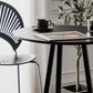 Contemporary Wood Top Round Bar Dining Table with Metal Base Clearhalo 'Bar Furniture' 'Bar Tables' 'bar_tables' 'furn' 'furn_bar_tables' 'Furniture' 'Kitchen & Dining Furniture' 7764044