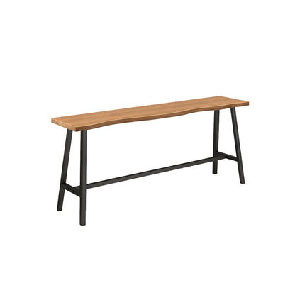 Trestle Base Solid Wood Rectangle Bar Table for Kitchen Dining Room Without Chairs Clearhalo 'Bar Furniture' 'Bar Tables' 'bar_tables' 'furn' 'furn_bar_tables' 'Furniture' 'Kitchen & Dining Furniture' 7764064