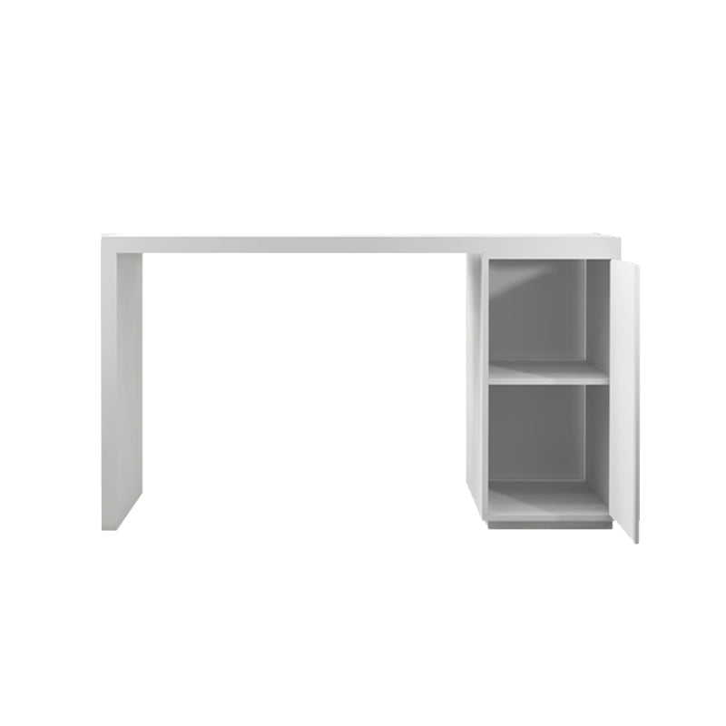 Modern Sintered Stone Top Rectangle White Bar Dining Table with Storage Without Chairs Clearhalo 'Bar Furniture' 'Bar Tables' 'bar_tables' 'furn' 'furn_bar_tables' 'Furniture' 'Kitchen & Dining Furniture' 7764080