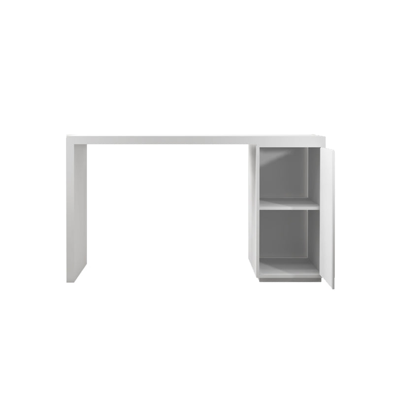Modern Sintered Stone Top Rectangle White Bar Dining Table with Storage Clearhalo 'Bar Furniture' 'Bar Tables' 'bar_tables' 'furn' 'furn_bar_tables' 'Furniture' 'Kitchen & Dining Furniture' 7764084