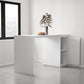 Modern Sintered Stone Top Rectangle White Bar Dining Table with Storage Clearhalo 'Bar Furniture' 'Bar Tables' 'bar_tables' 'furn' 'furn_bar_tables' 'Furniture' 'Kitchen & Dining Furniture' 7764086