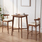 23.6"x23.6"x41.3" Rubberwood Solid Wood Bar Table for Kitchen Dining Room